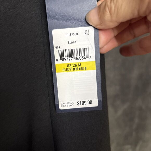 RACHEL Rachel Roy Cold Shoulder Ruffle Halter Dress Black Size M NEW - Picture 8 of 11